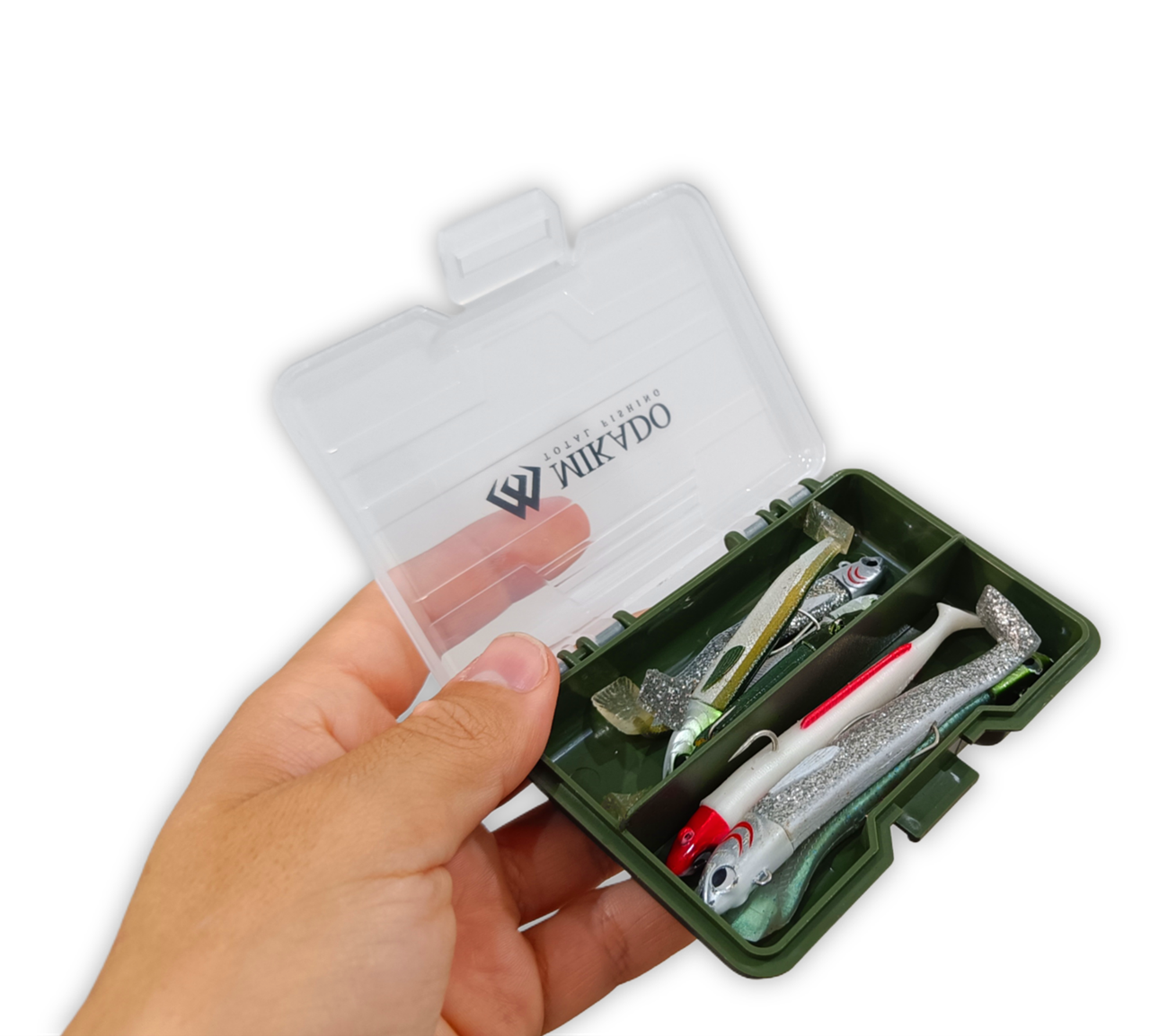 caja vinilos de pesca