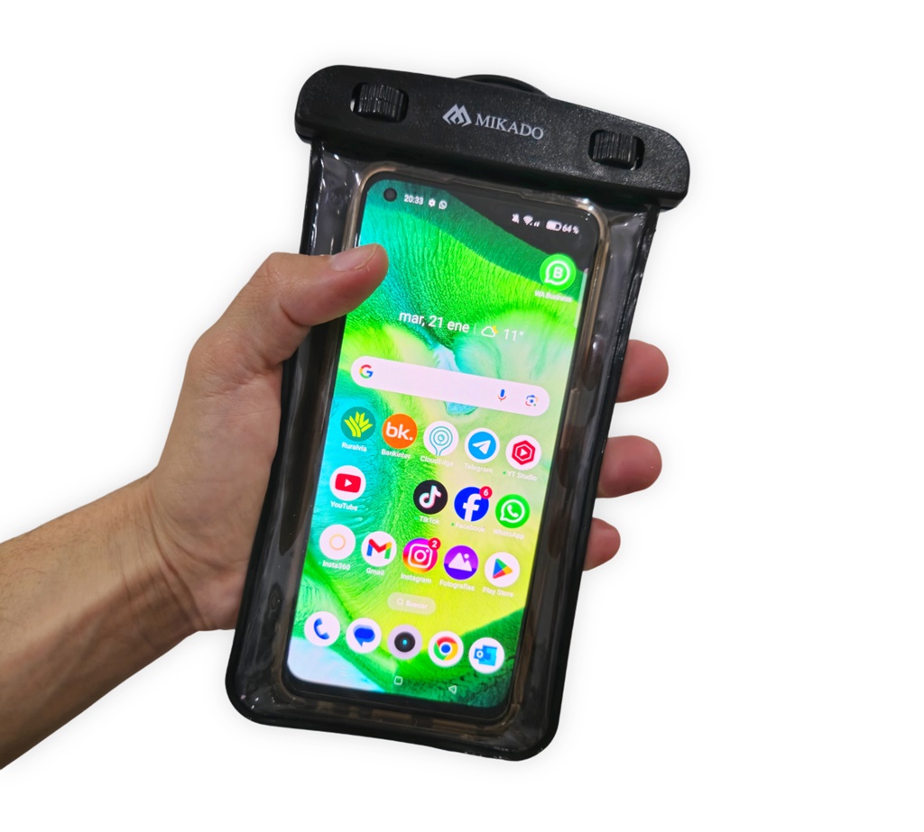 FUNDA IMPERMEABLE PARA MÓVIL