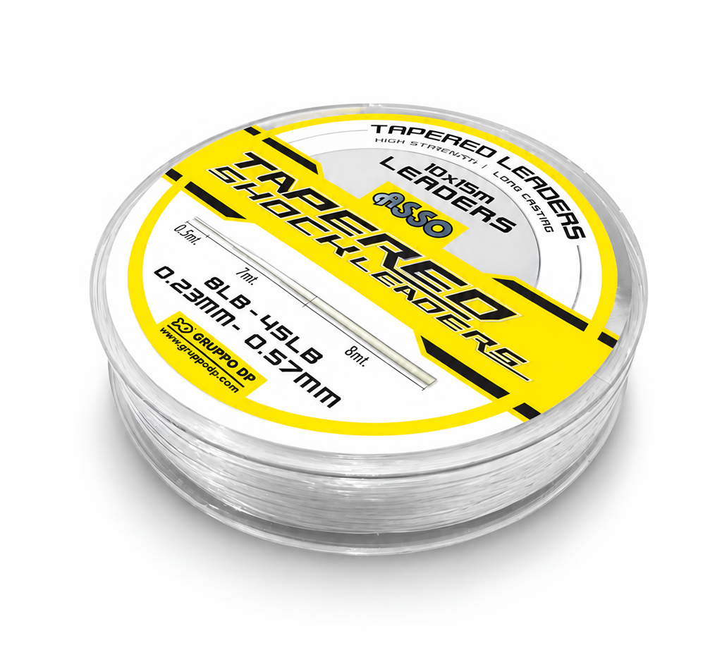 ASSO TAPERED SHOCK LEADERS 10X15M